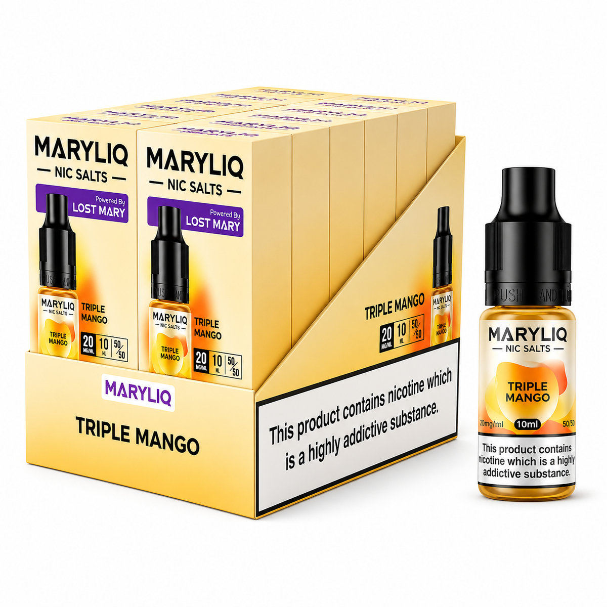 Lost Mary MaryLiq Nicotine Salt 10ml E-Liquid – Case of 10 Bottles