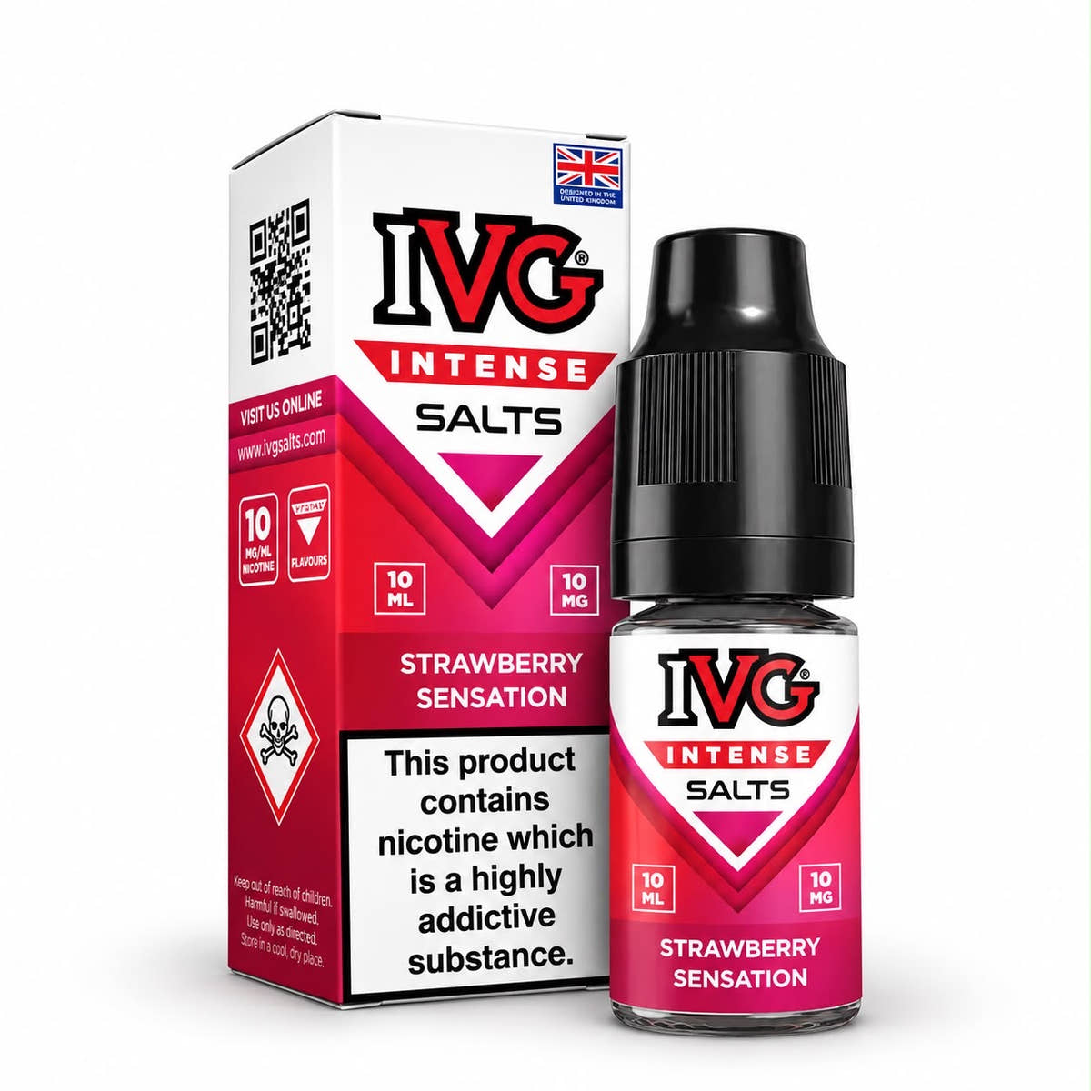 IVG Intense Nicotine Salt E-Liquid – Case of 10 Bottles