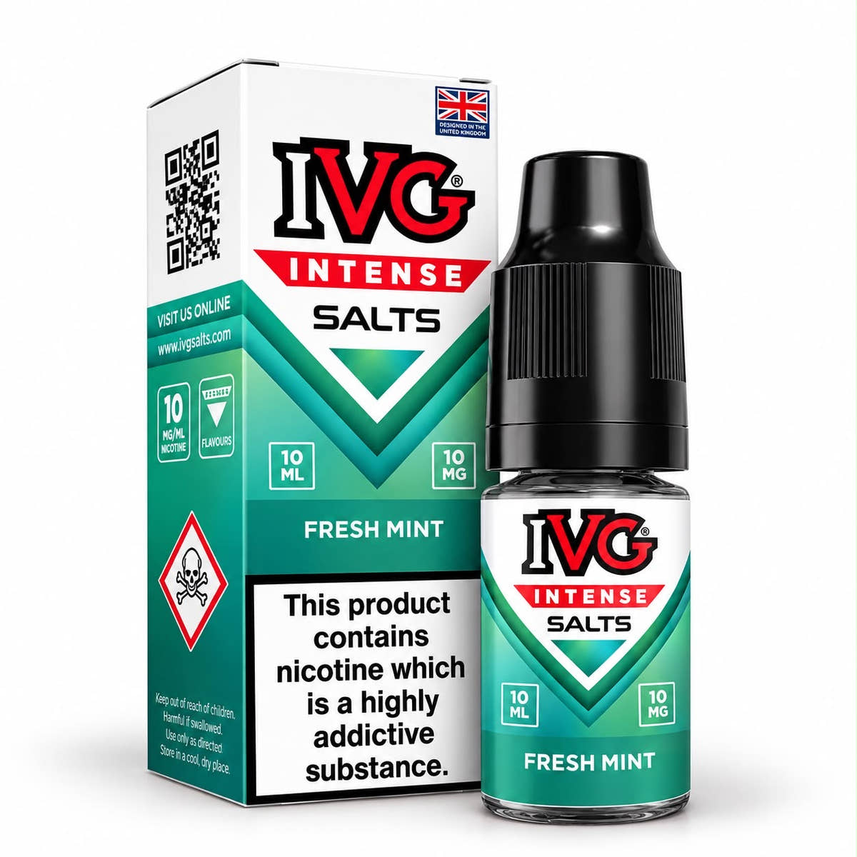 IVG Intense Nicotine Salt E-Liquid – Case of 10 Bottles