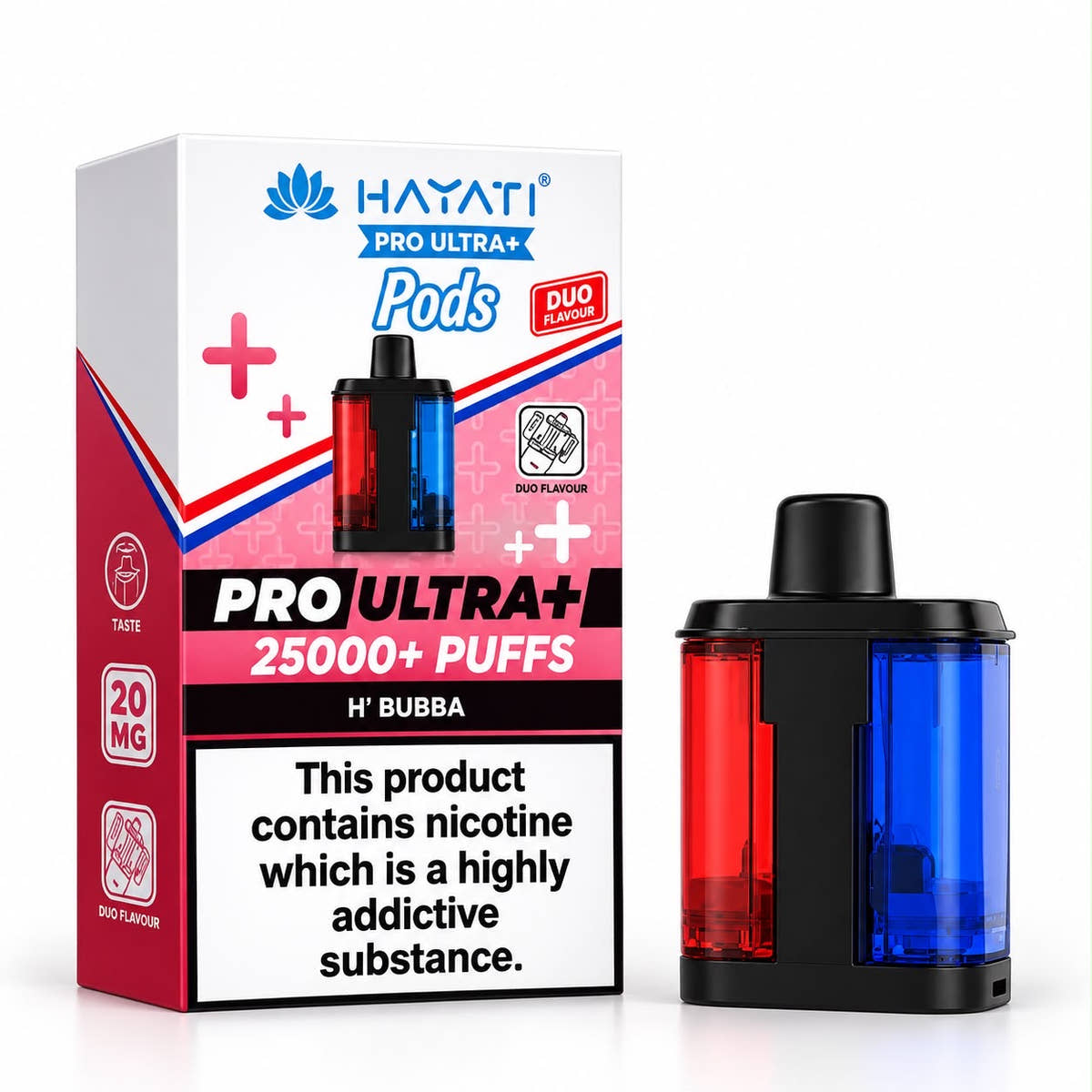 Hayati Pro Ultra Plus 25000 Puff 20mg Prefilled Replacement Pods – Pack of 5