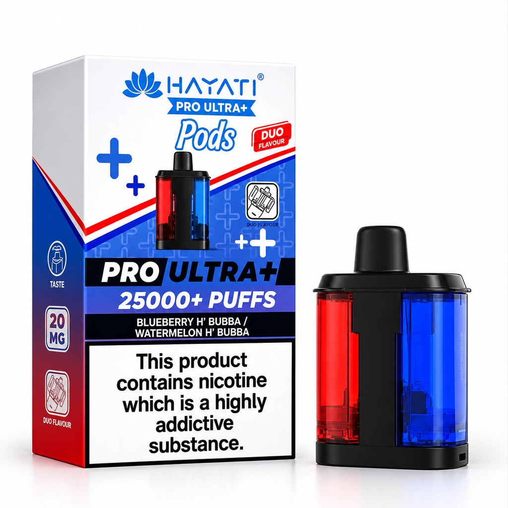 Hayati Pro Ultra Plus 25000 Puff 20mg Prefilled Replacement Pods – Pack of 5