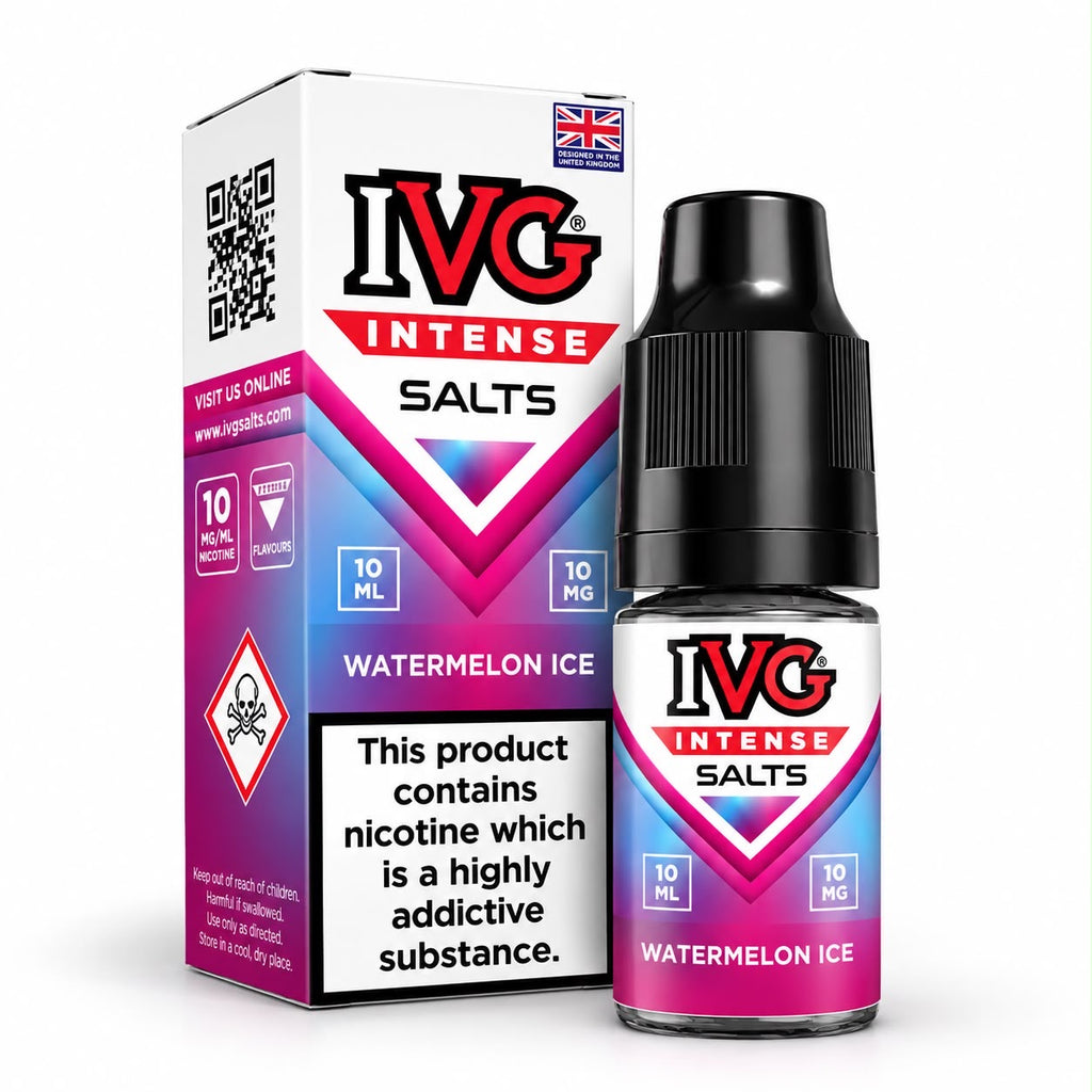 IVG Intense Nicotine Salt E-Liquid – Case of 10 Bottles