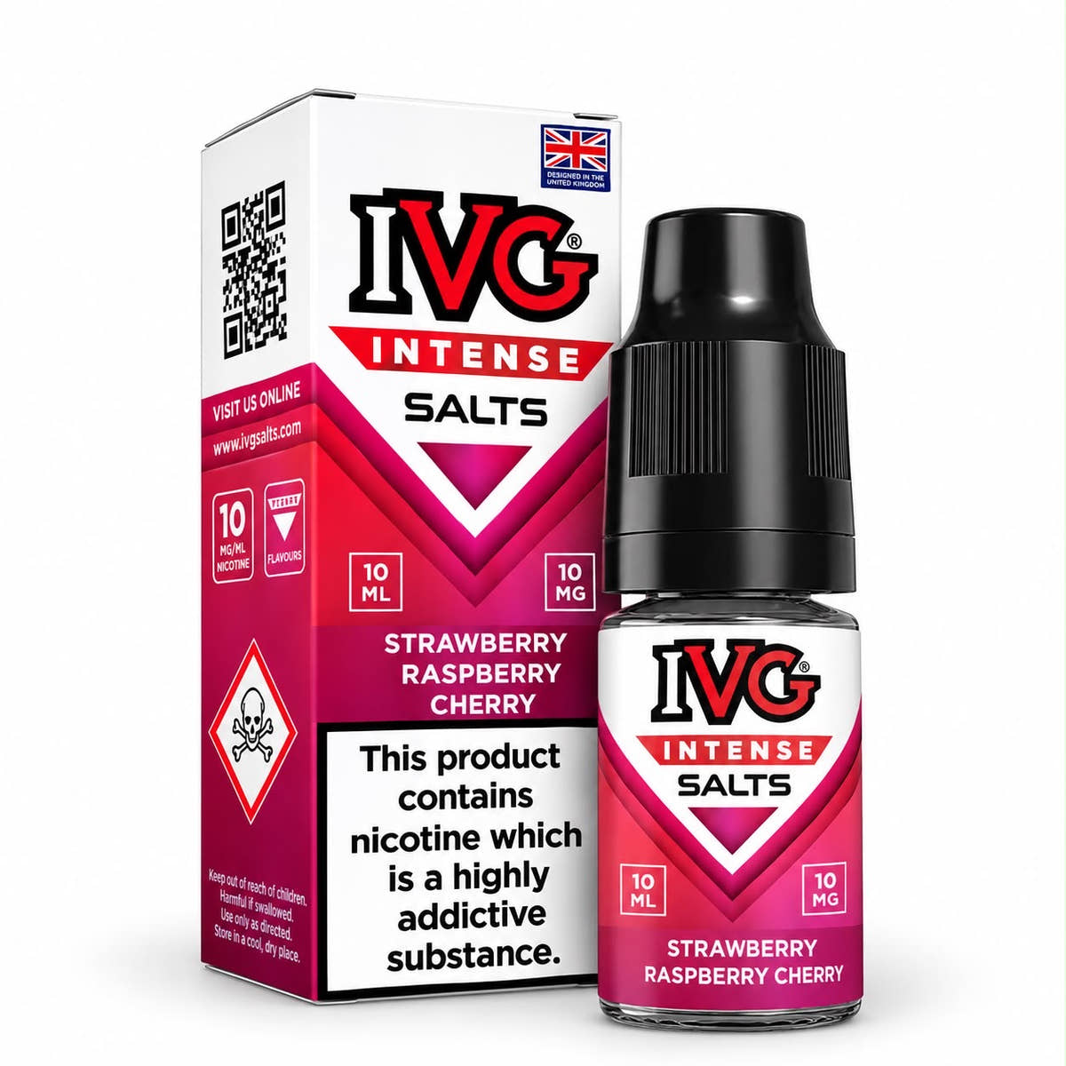 IVG Intense Nicotine Salt E-Liquid – Case of 10 Bottles