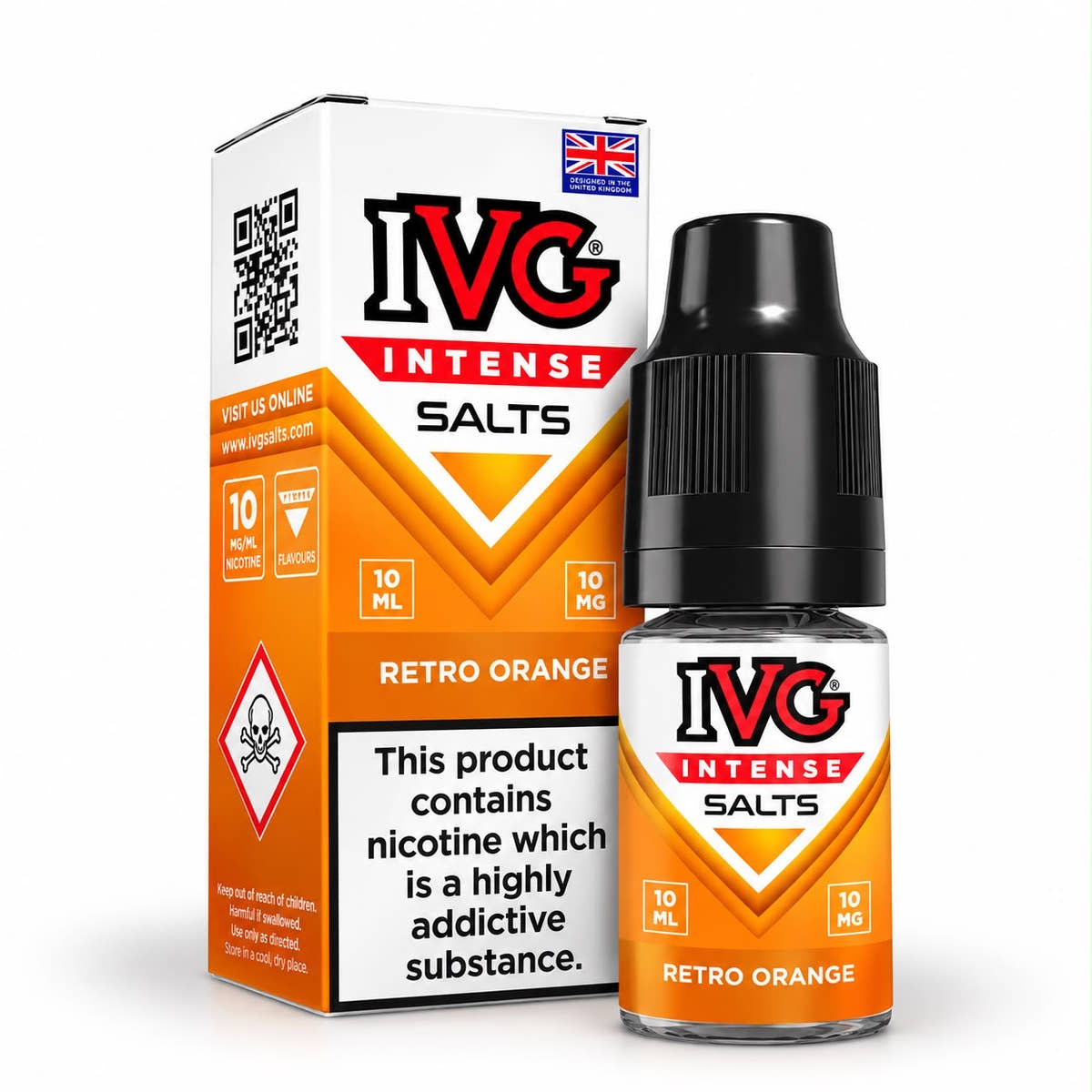 IVG Intense Nicotine Salt E-Liquid – Case of 10 Bottles