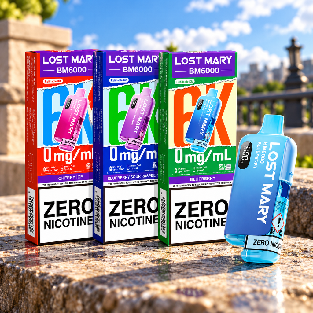 Lost Mary BM6000 Zero Nicotine 6000 Puff Prefilled Vape Kit - Box of 5