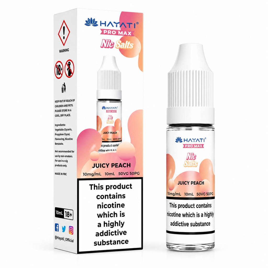 Hayati Pro Max Nicotine Salt 10ml E-Liquid – Case of 10 Bottles