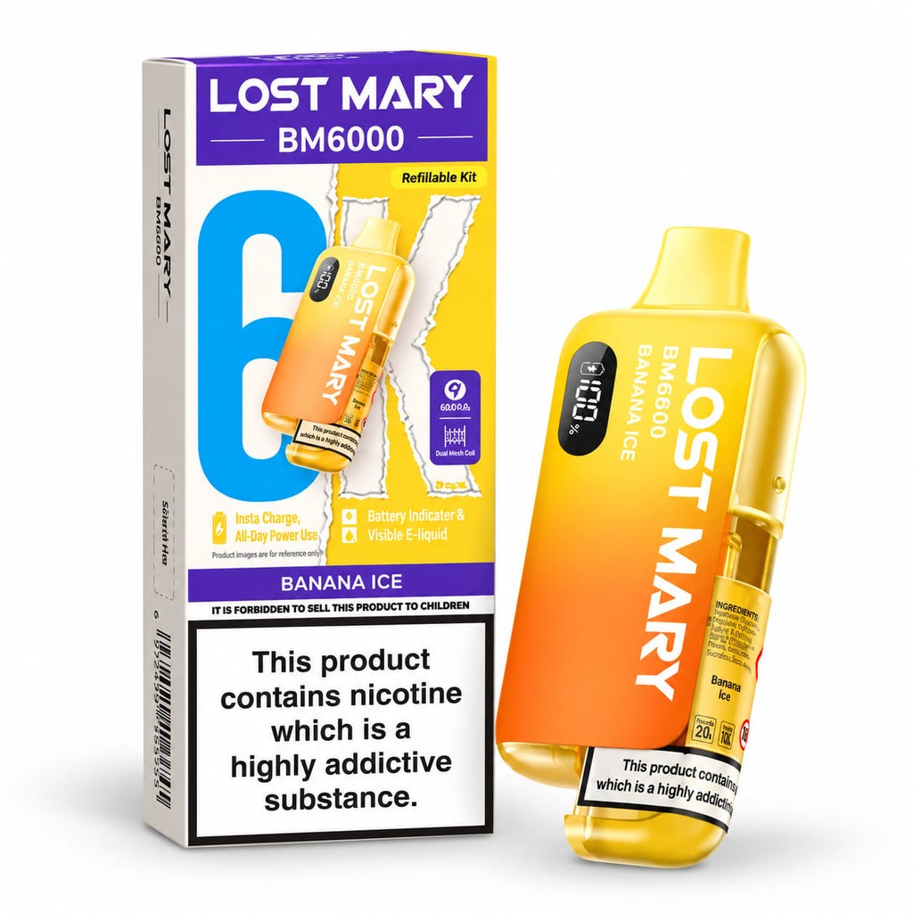 Lost Mary BM6000 Prefilled Rechargeable Vape Kit – Case of 5 Devices