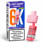 Lost Mary BM6000 Prefilled Replacement Vape Pods – Pack of 5 Cartridges