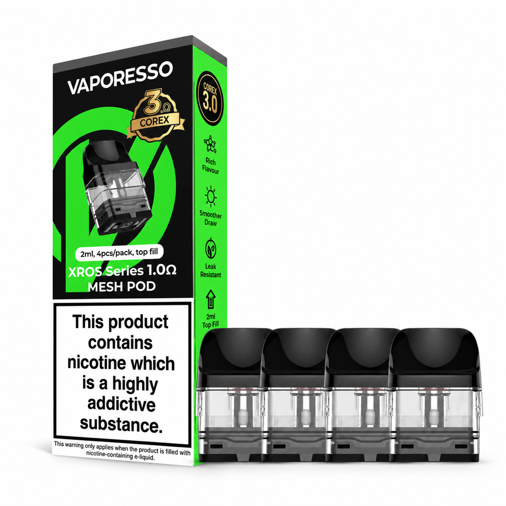 Vaporesso XROS Corex 3.0 Replacement Pods – Pack of 4 Cartridges