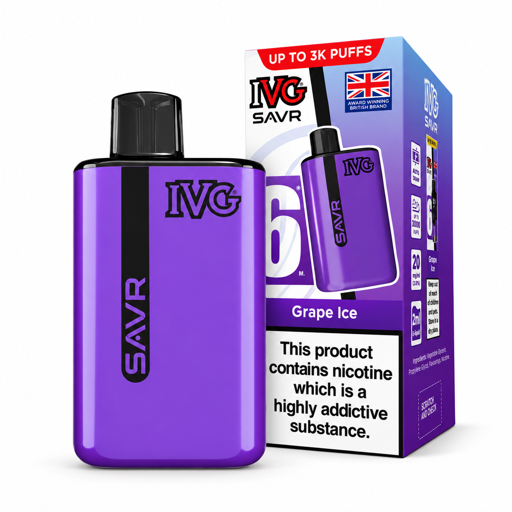 IVG SAVR 3000 Puffs Prefilled Vape Kit - Pack of 5