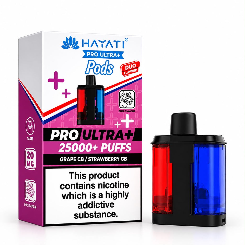 Hayati Pro Ultra Plus 25000 Puff 20mg Prefilled Replacement Pods – Pack of 5
