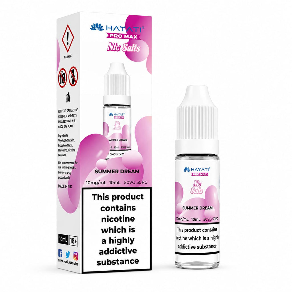 Hayati Pro Max Nicotine Salt 10ml E-Liquid – Case of 10 Bottles