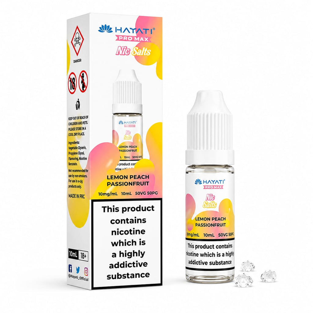 Hayati Pro Max Nicotine Salt 10ml E-Liquid – Case of 10 Bottles