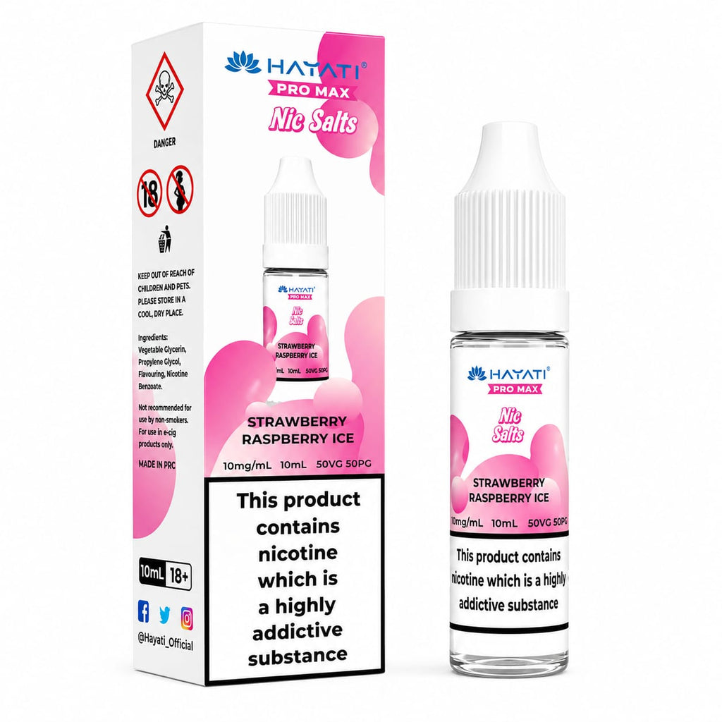 Hayati Pro Max Nicotine Salt 10ml E-Liquid – Case of 10 Bottles