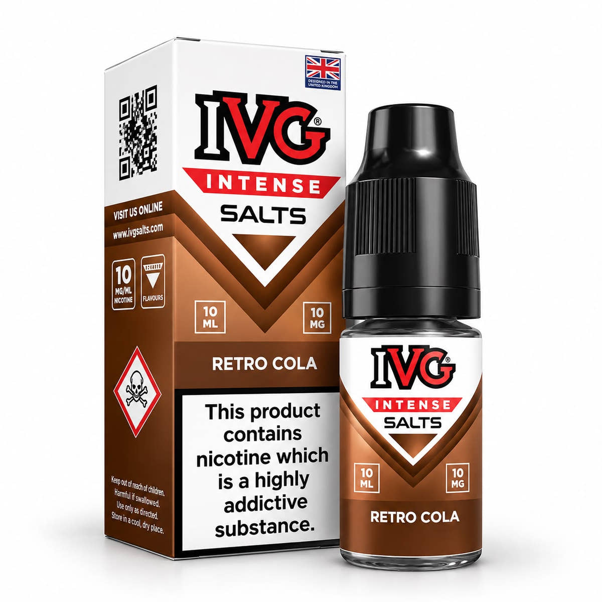 IVG Intense Nicotine Salt E-Liquid – Case of 10 Bottles