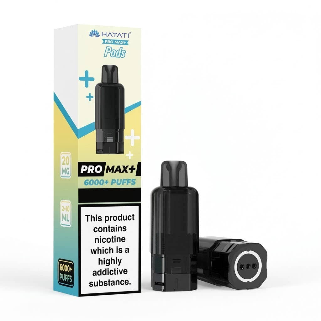 Hayati Pro Max Plus 6000 Puff Pods / Refills  – Pack of 5