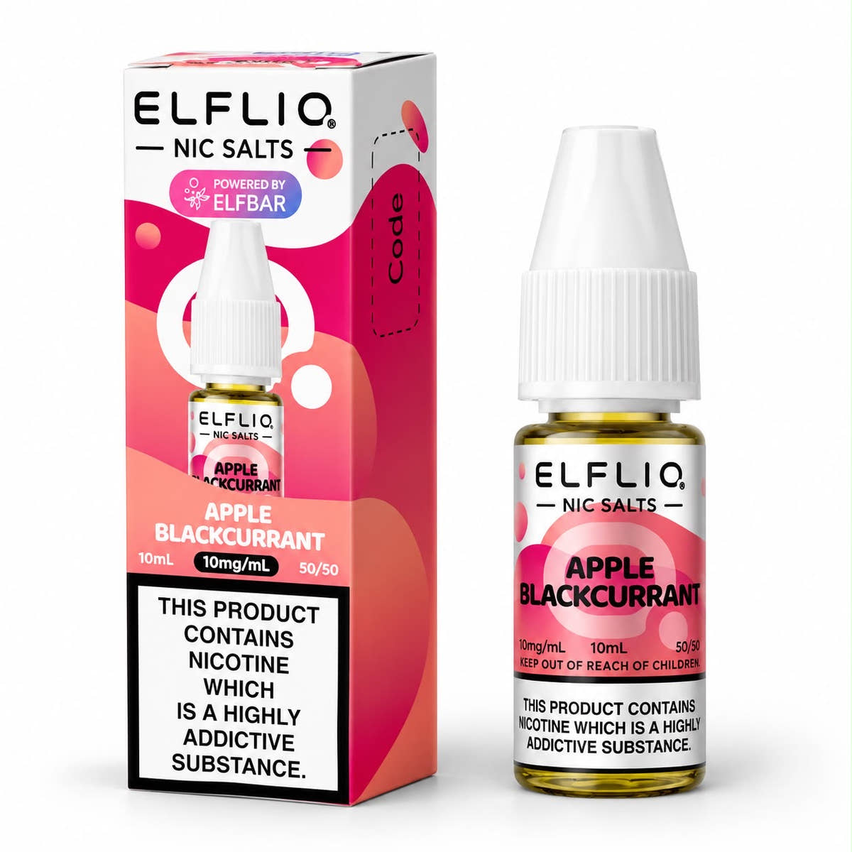 Elf Bar Elfliq Nicotine Salt 10ml E-Liquid – Case of 10 Bottles