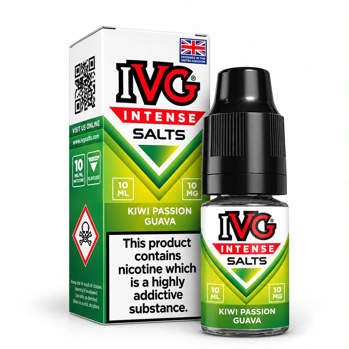 IVG Intense Nicotine Salt E-Liquid – Case of 10 Bottles
