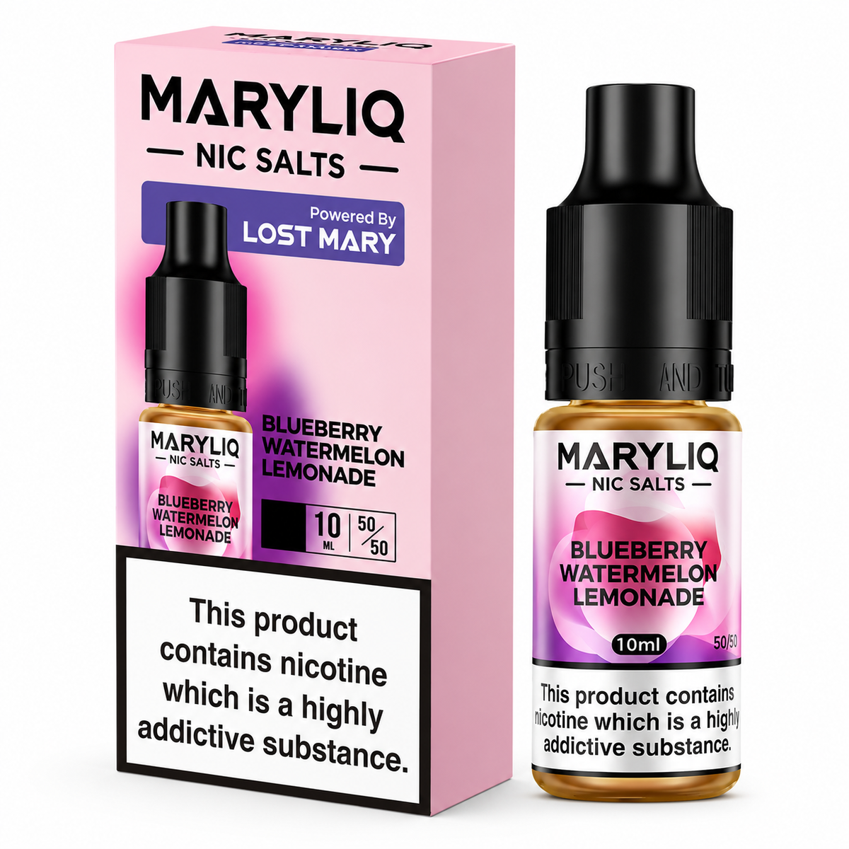 Lost Mary MaryLiq Nicotine Salt 10ml E-Liquid – Case of 10 Bottles