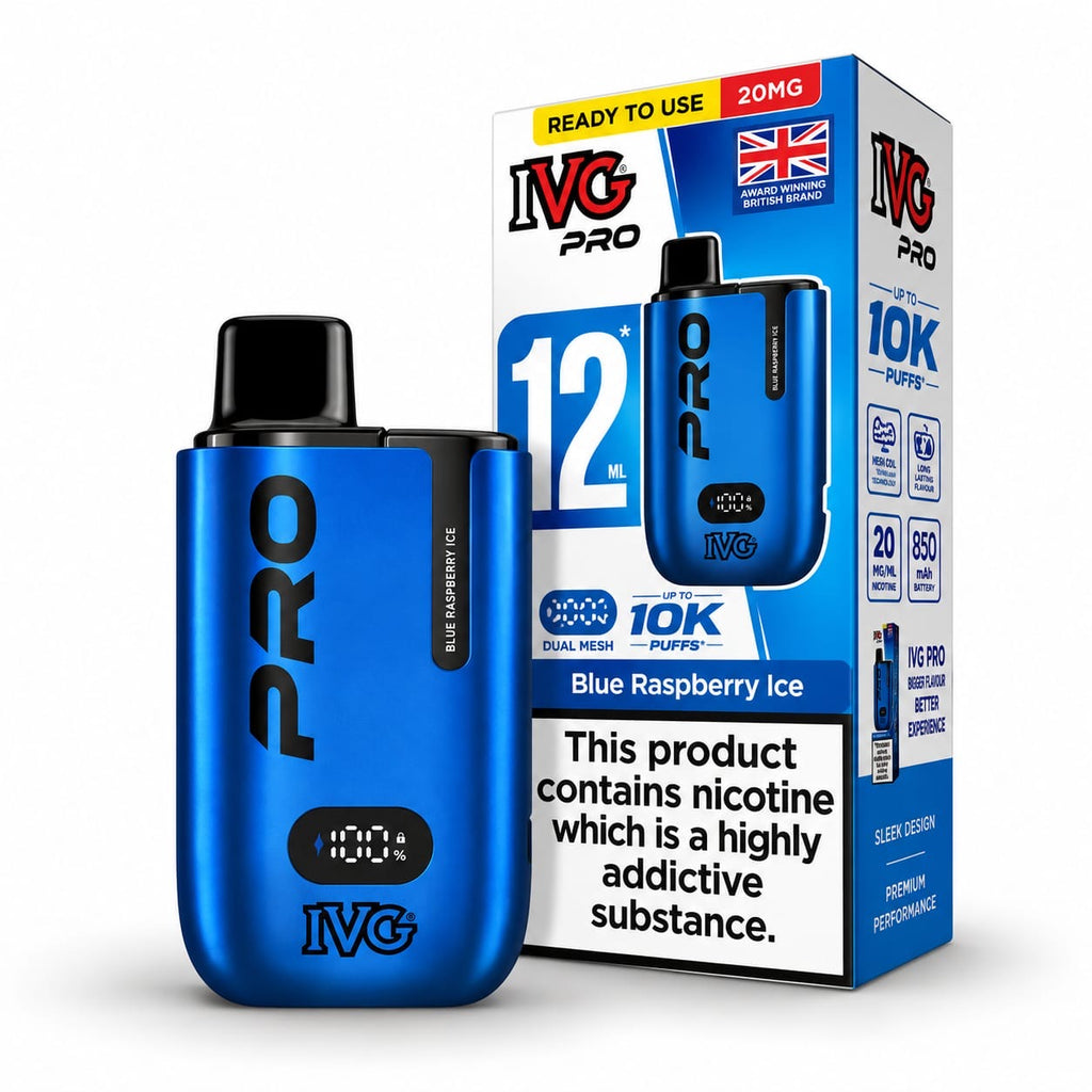 IVG Pro 12 Edition Rechargeable Prefilled Vape Kit – Case of 5 Devices Wholesale price