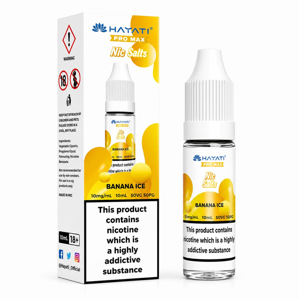 Hayati Pro Max Nicotine Salt 10ml E-Liquid – Case of 10 Bottles