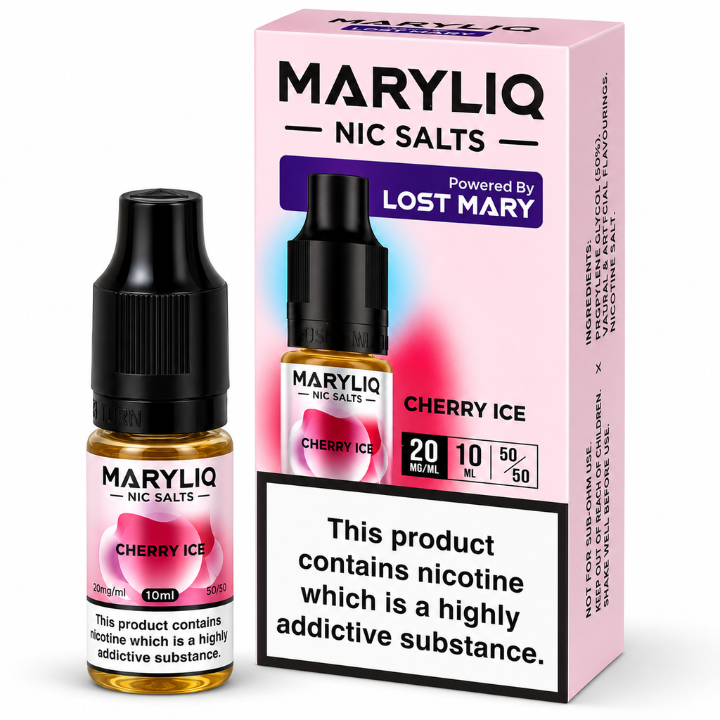 Lost Mary MaryLiq Nicotine Salt 10ml E-Liquid – Case of 10 Bottles