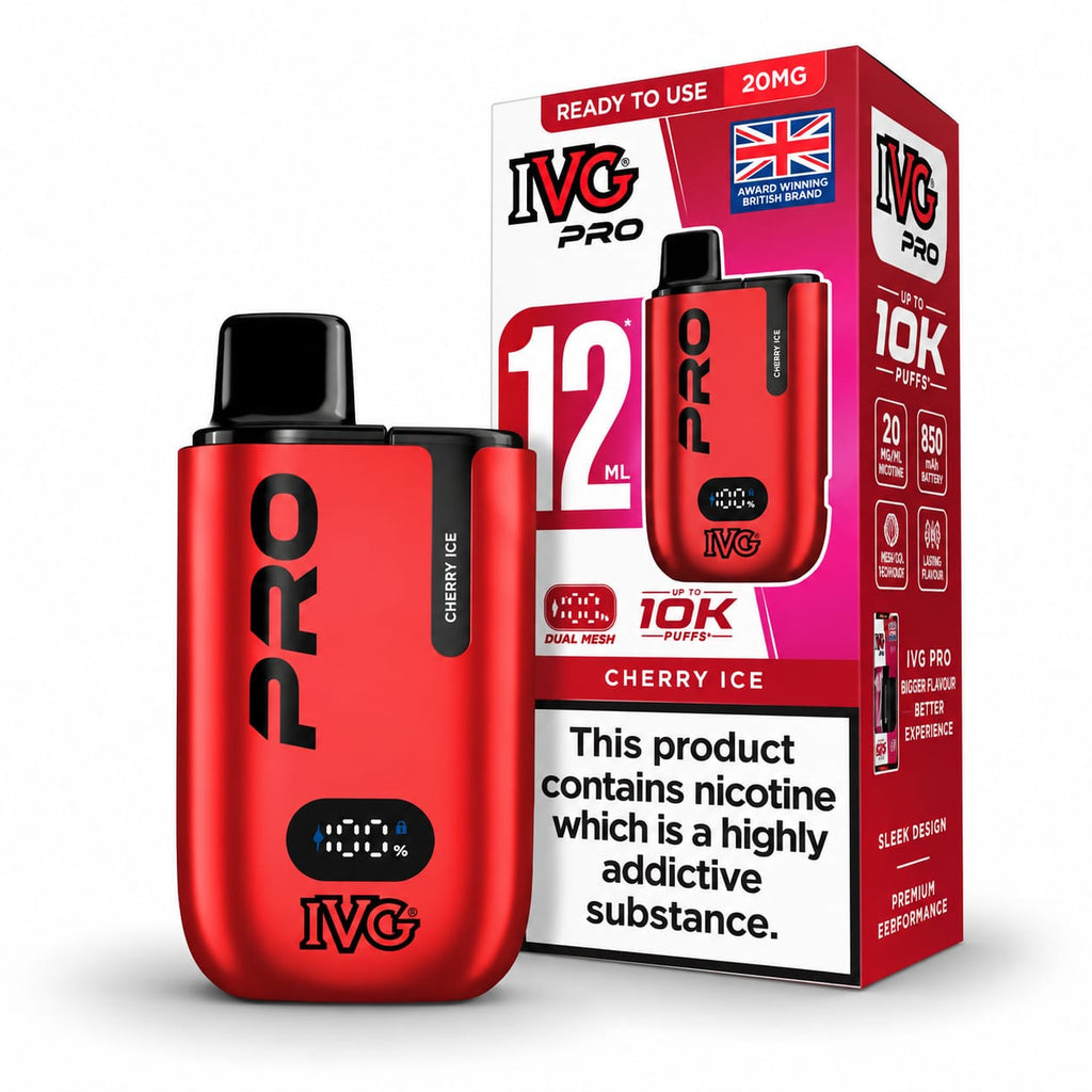 IVG Pro 12 Edition Rechargeable Prefilled Vape Kit – Case of 5 Devices Wholesale price