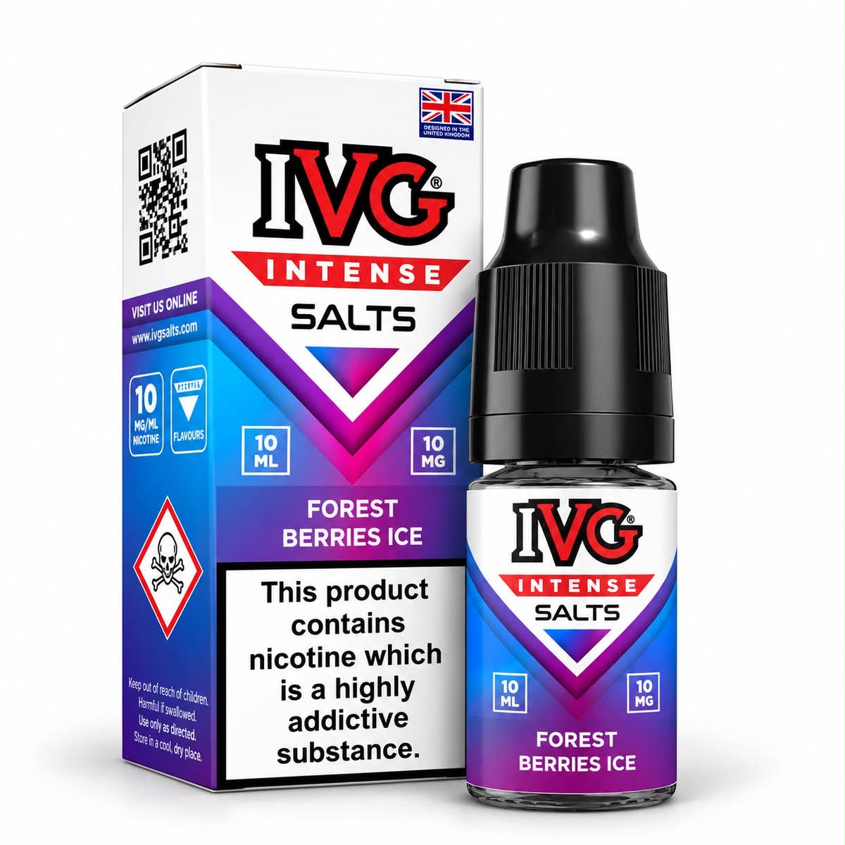 IVG Intense Nicotine Salt E-Liquid – Case of 10 Bottles
