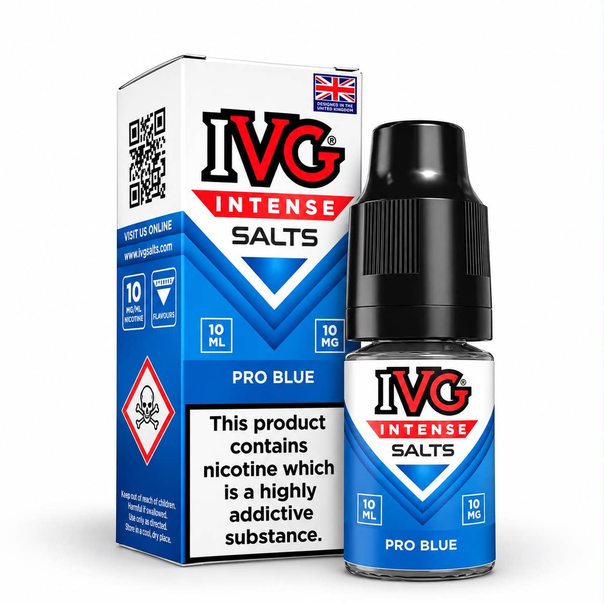 IVG Intense Nicotine Salt E-Liquid – Case of 10 Bottles