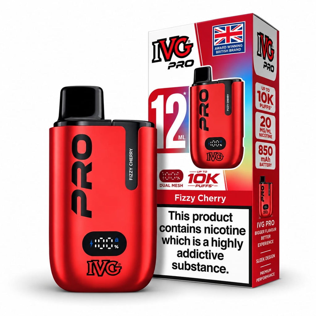 IVG Pro 12 Edition Rechargeable Prefilled Vape Kit – Case of 5 Devices Wholesale price