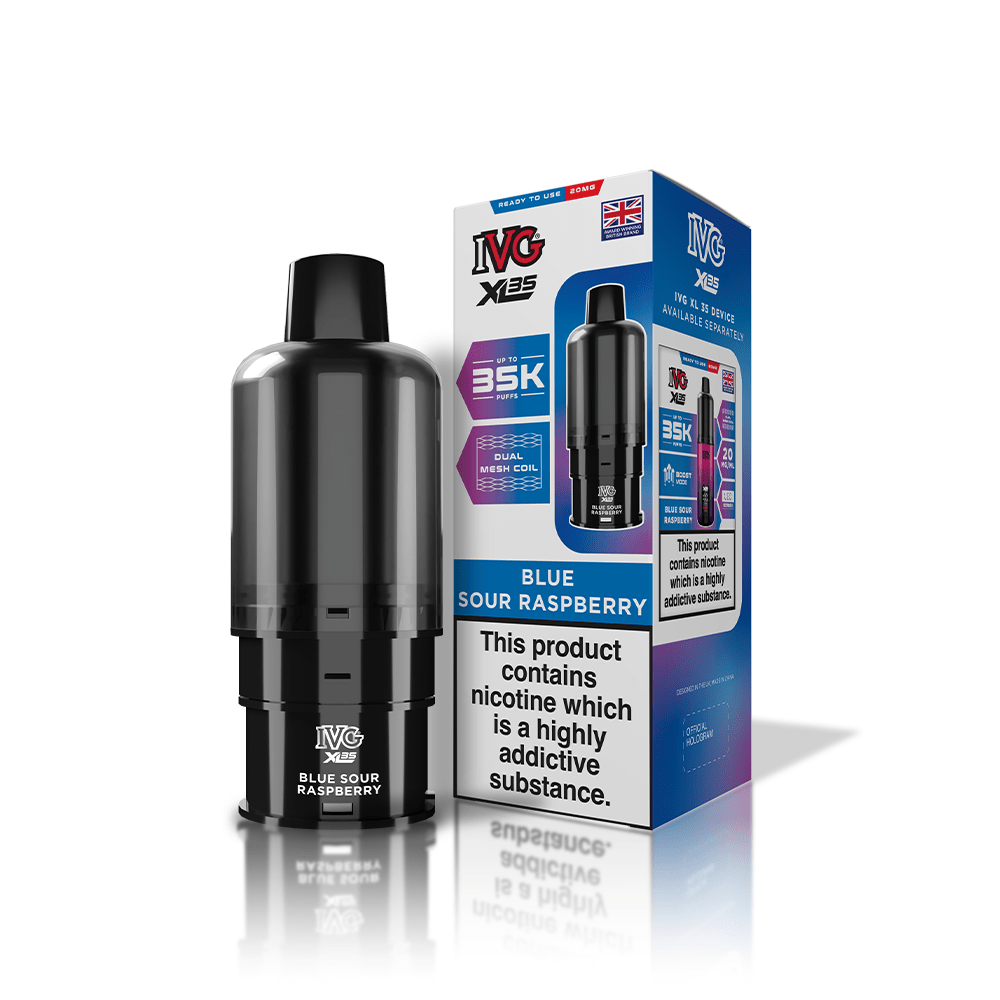 IVG XL 35000 Puff Prefilled Vape Pods – Box of 5 Cartridges
