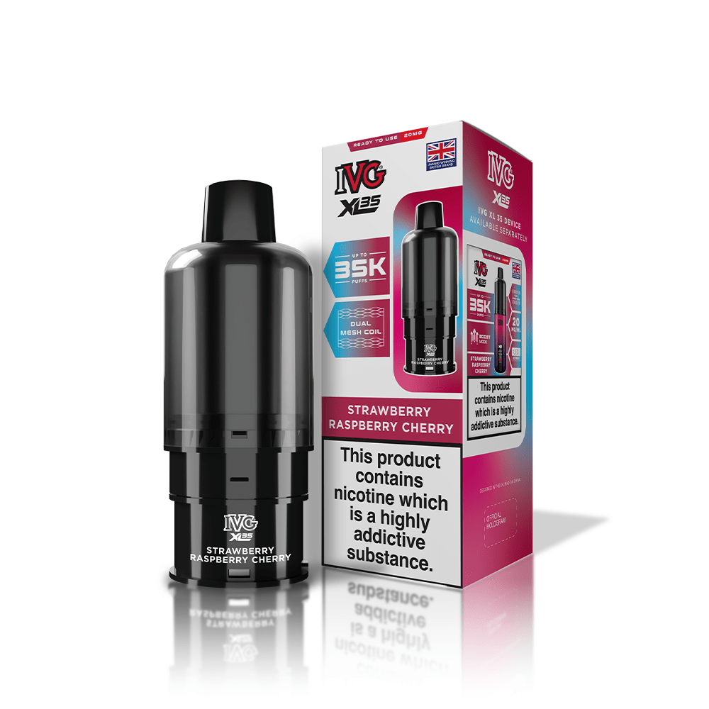 IVG XL 35000 Puff Prefilled Vape Pods – Box of 5 Cartridges