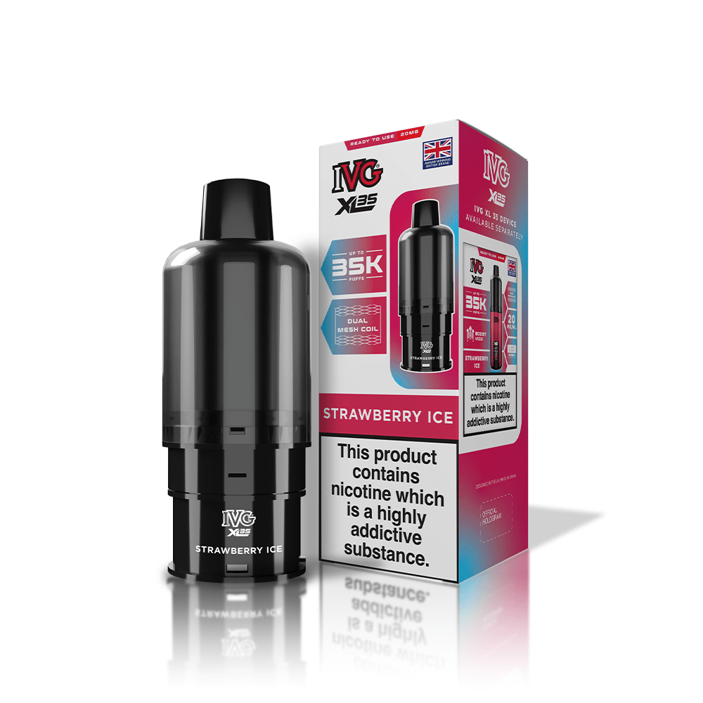 IVG XL 35000 Puff Prefilled Vape Pods – Box of 5 Cartridges