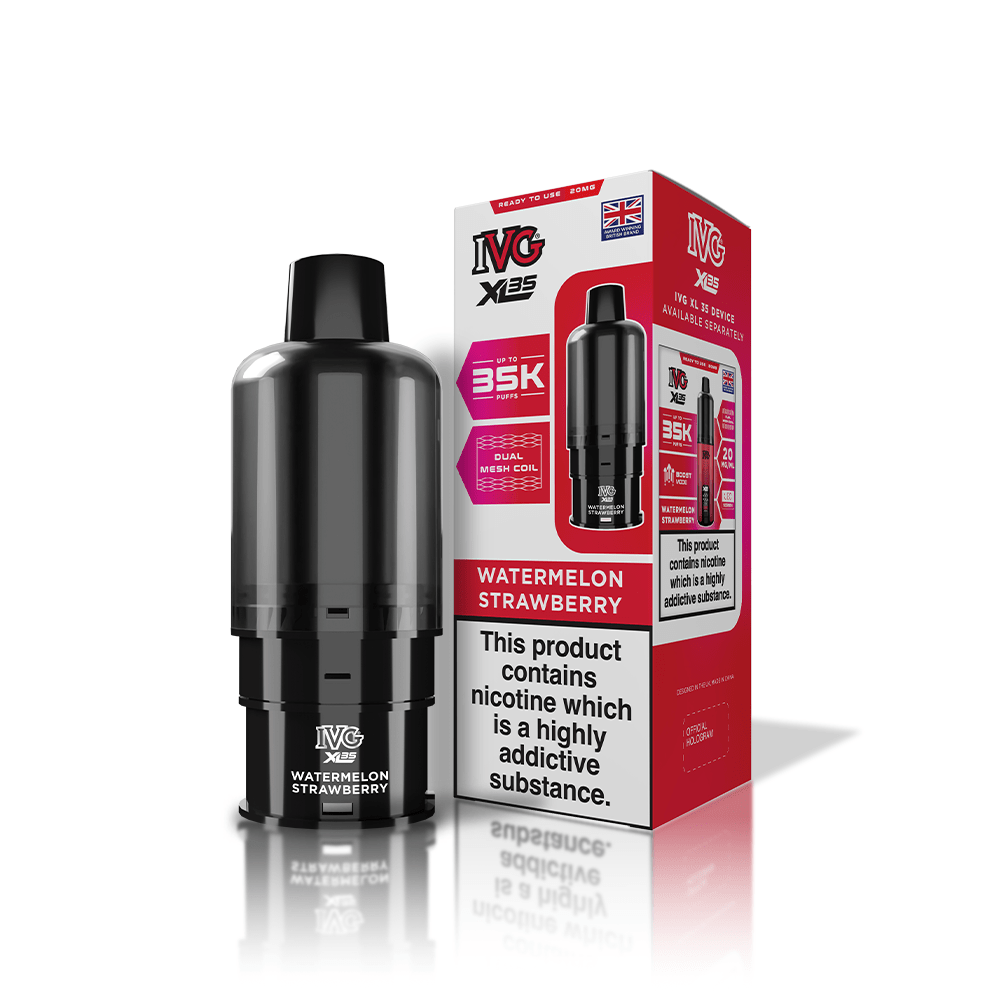 IVG XL 35000 Puff Prefilled Vape Pods – Box of 5 Cartridges