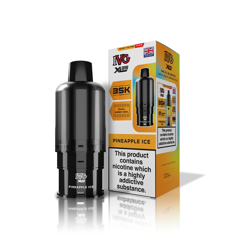 IVG XL 35000 Puff Prefilled Vape Pods – Box of 5 Cartridges