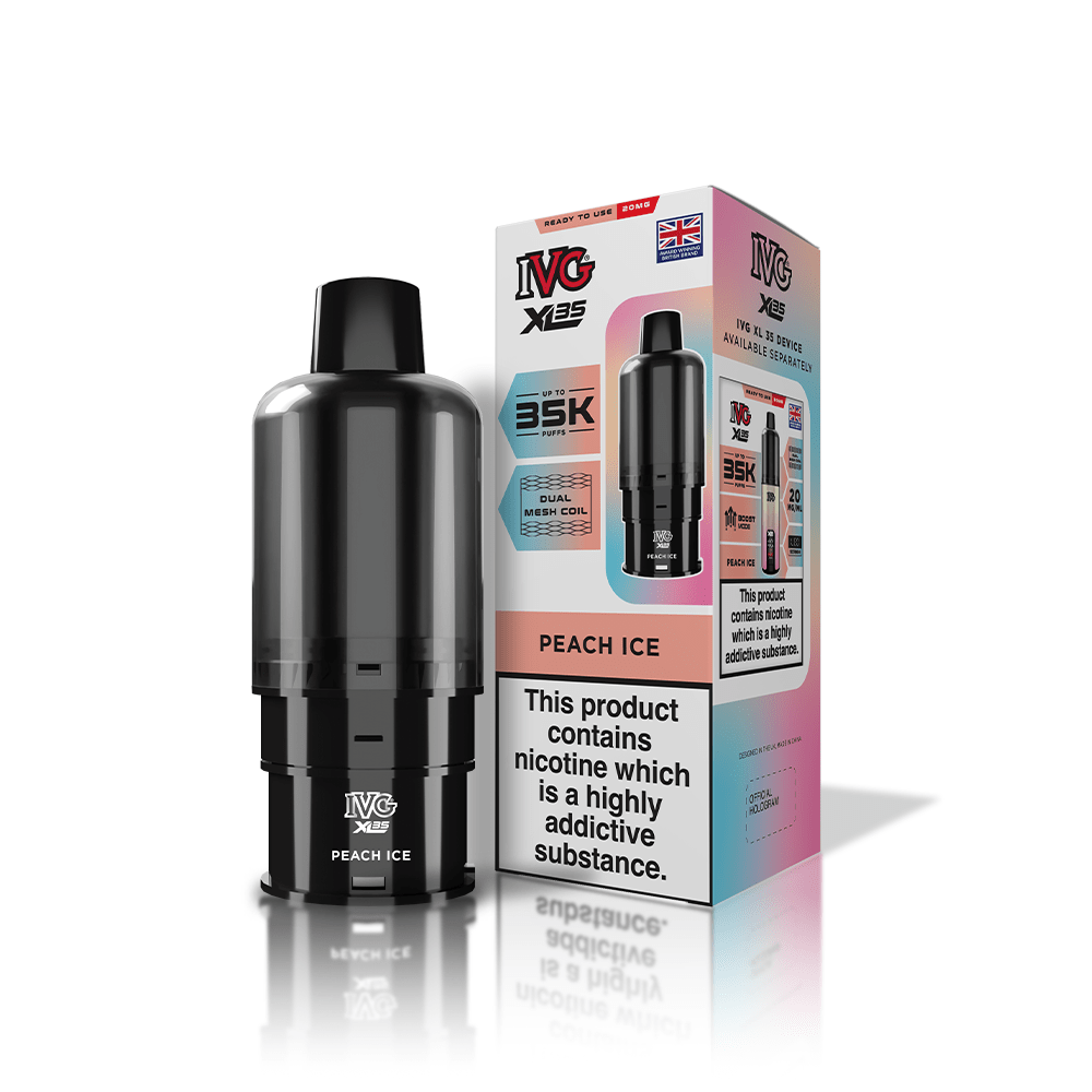IVG XL 35000 Puff Prefilled Vape Pods – Box of 5 Cartridges