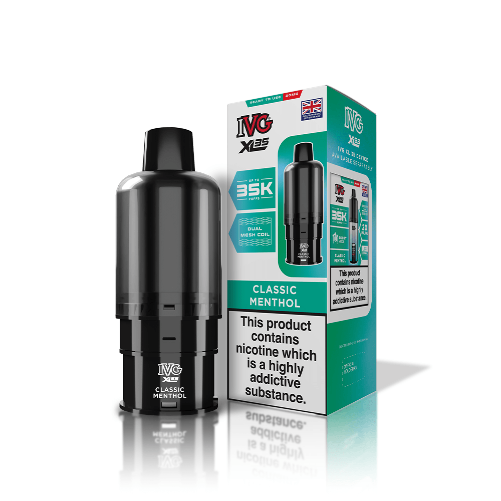 IVG XL 35000 Puff Prefilled Vape Pods – Box of 5 Cartridges