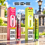 SKE Crystal Bar 600 Zero Nicotine Disposable Vapes - Box of 10