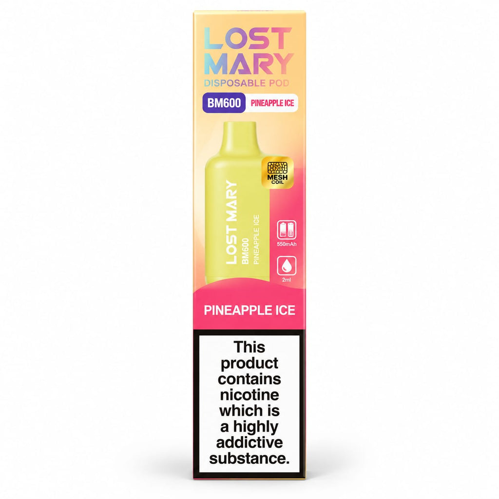 Lost Mary BM600 20mg Prefilled Replacement Vape Pods – Case of 10