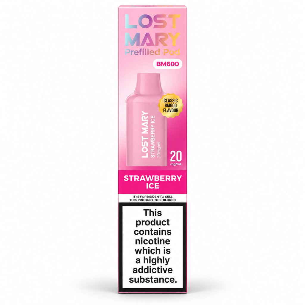 Lost Mary BM600 20mg Prefilled Replacement Vape Pods – Case of 10