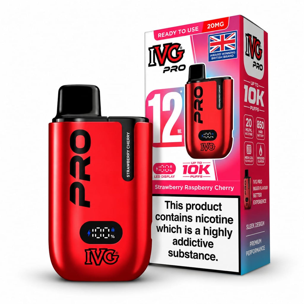 IVG Pro 12 Edition Rechargeable Prefilled Vape Kit – Case of 5 Devices Wholesale price