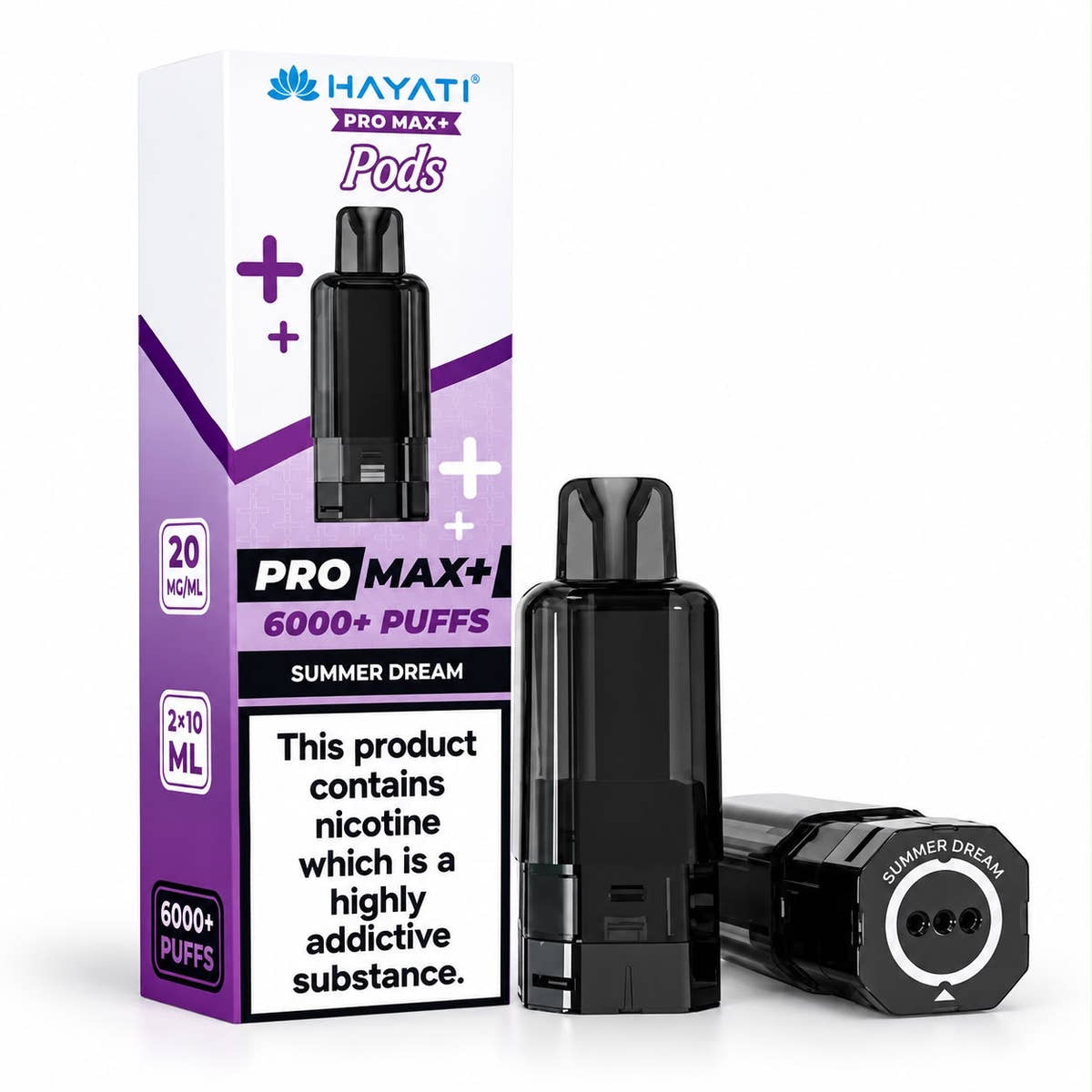 Hayati Pro Max Plus 6000 Puff Pods / Refills  – Pack of 5
