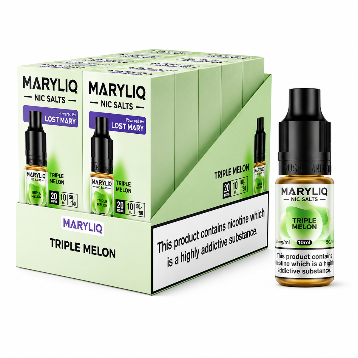 Lost Mary MaryLiq Nicotine Salt 10ml E-Liquid – Case of 10 Bottles