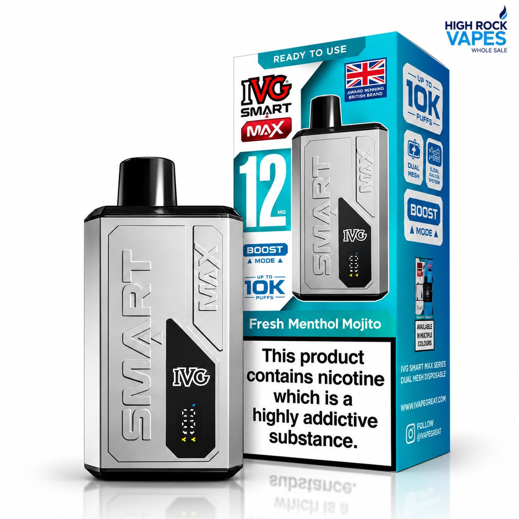 IVG Smart Max 10000 Puff Prefilled Rechargeable Vape Kit – Case of 5