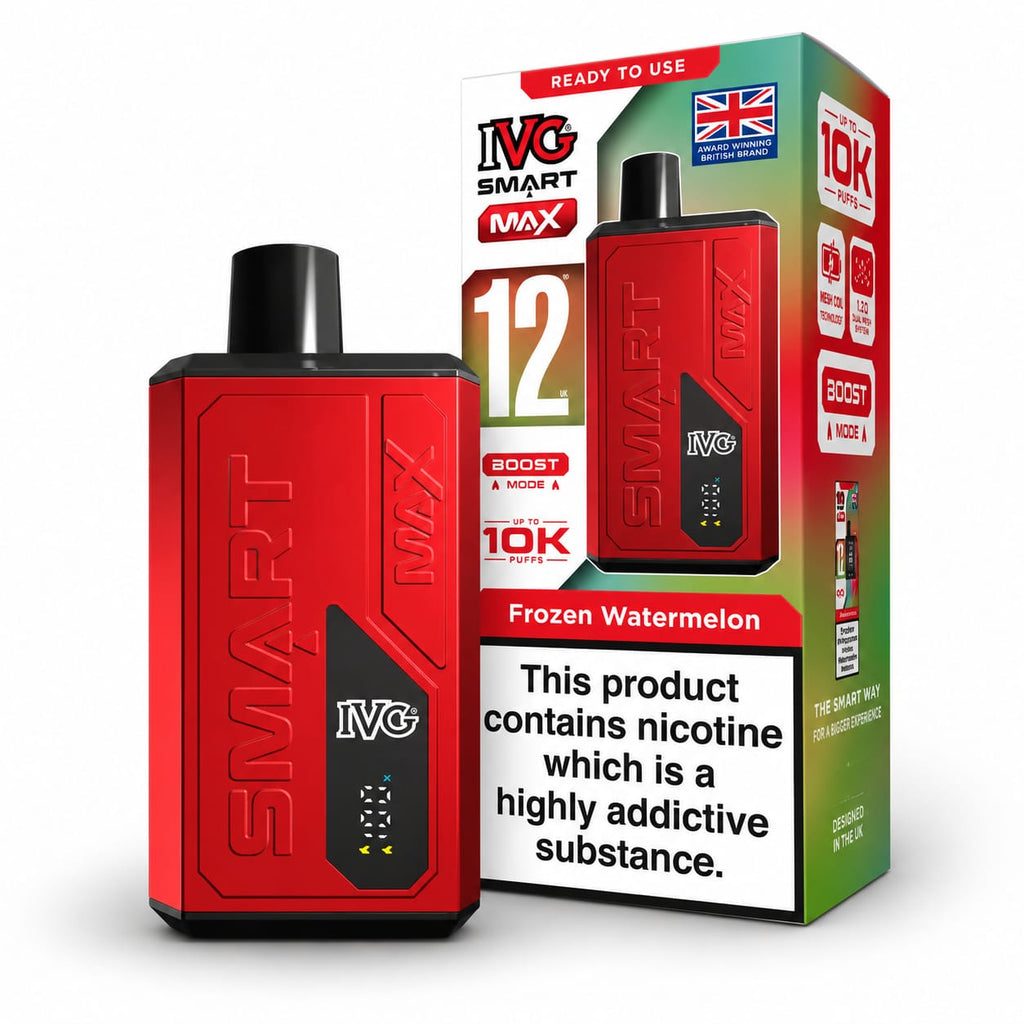 IVG Smart Max 10000 Puff Prefilled Rechargeable Vape Kit – Case of 5