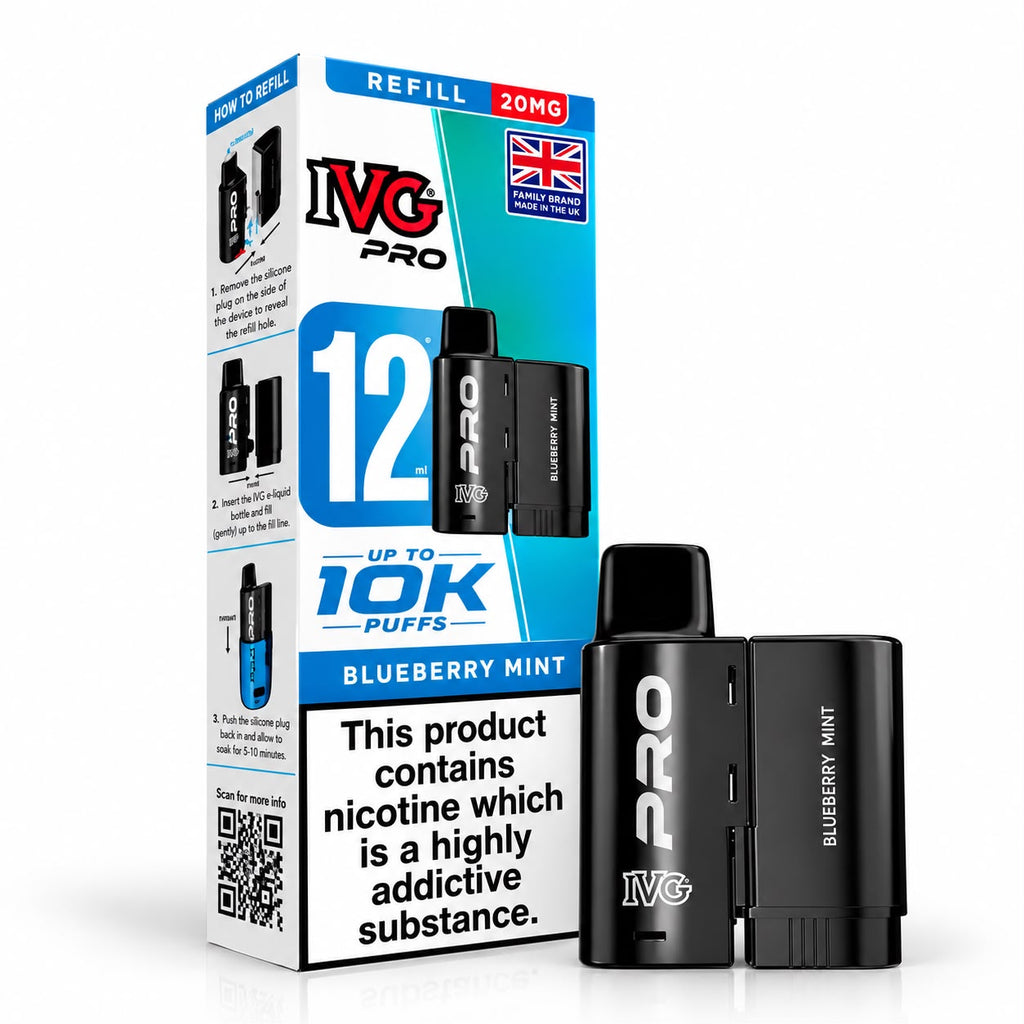 IVG Pro 12 Prefilled Replacement Vape Pods – Box of 5 Cartridges