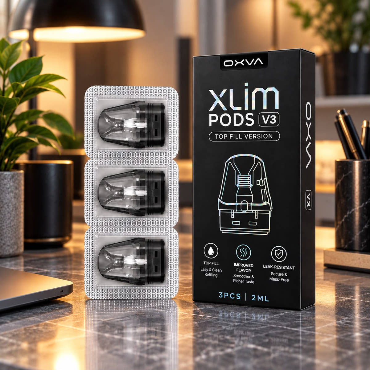 OXVA Xlim V3 2ml Top-Fill Replacement Pods – Pack of 3 Cartridges