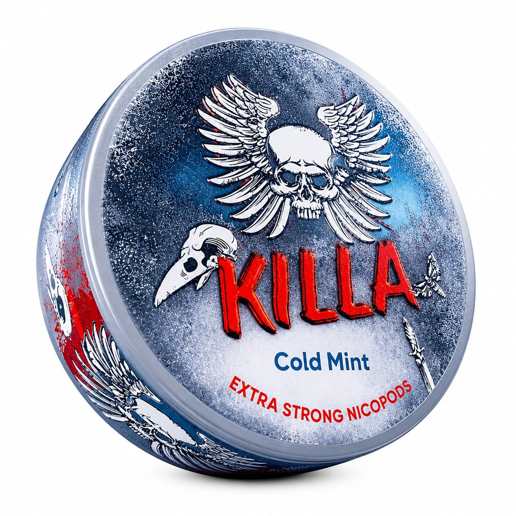 Killa Extra Strong Nicotine Pouches – Multipack of 10 Cans