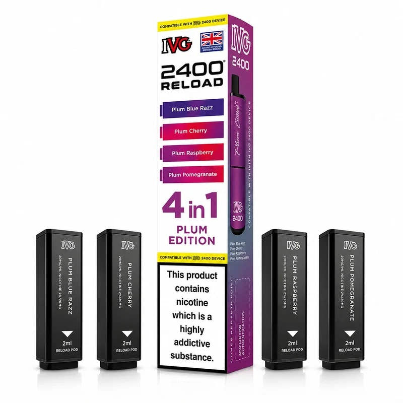 IVG 2400 Reloaded 4-in-1 Prefilled Replacement Vape Pods – Pack of 5
