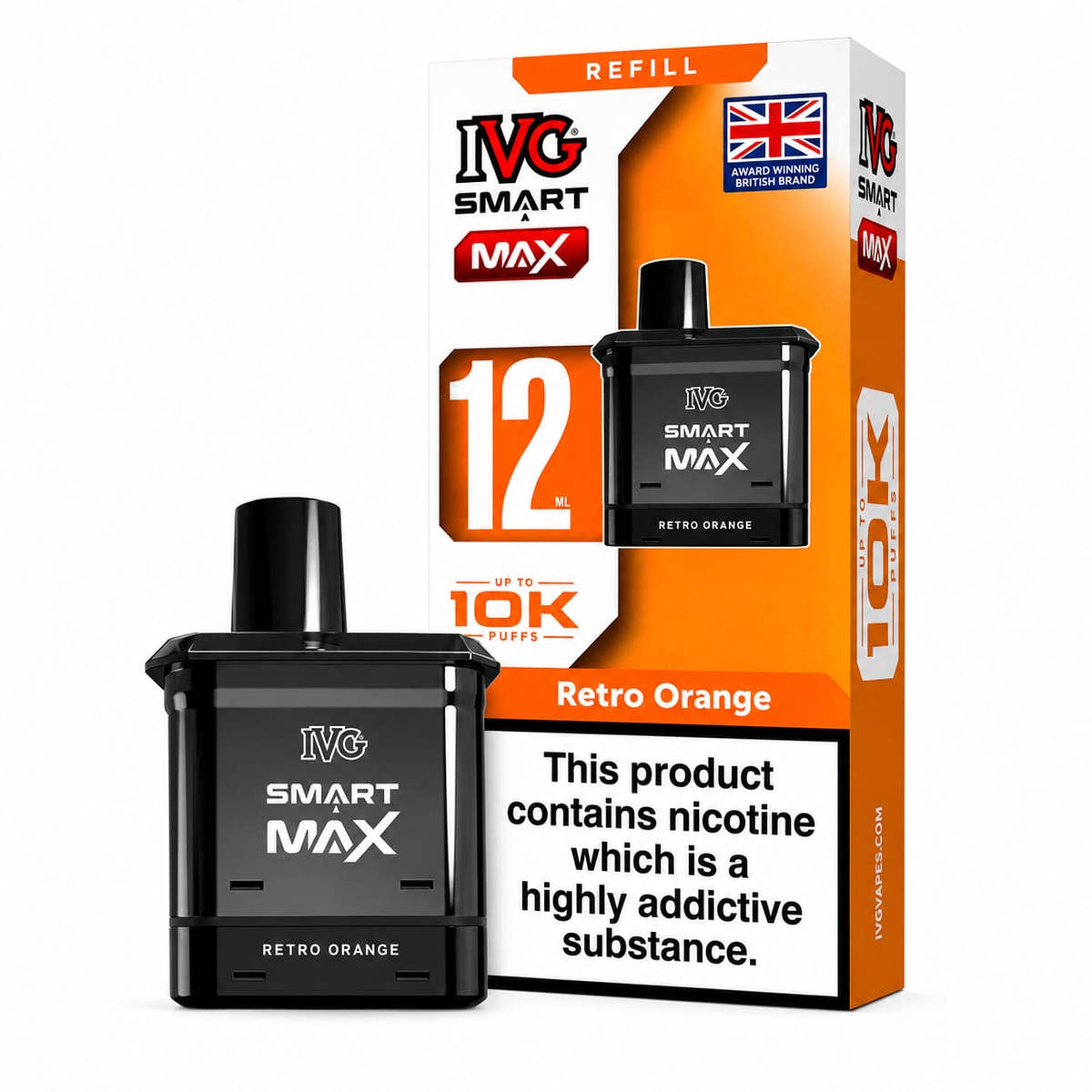 IVG Smart Max 10000 Puff Prefilled Replacement Refills/Pods – Pack of 5